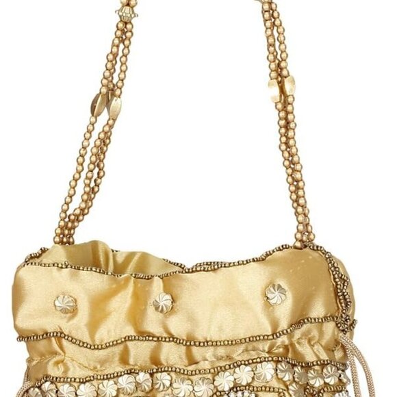 Mirror Potli Bag Pouch/Coin/Jewellery Purse for Women & Girls - Picture 2 of 3